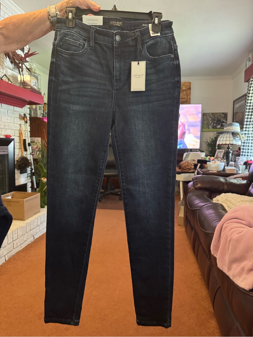 Judy Blue Black-Blue Skinny Stretch Jeans